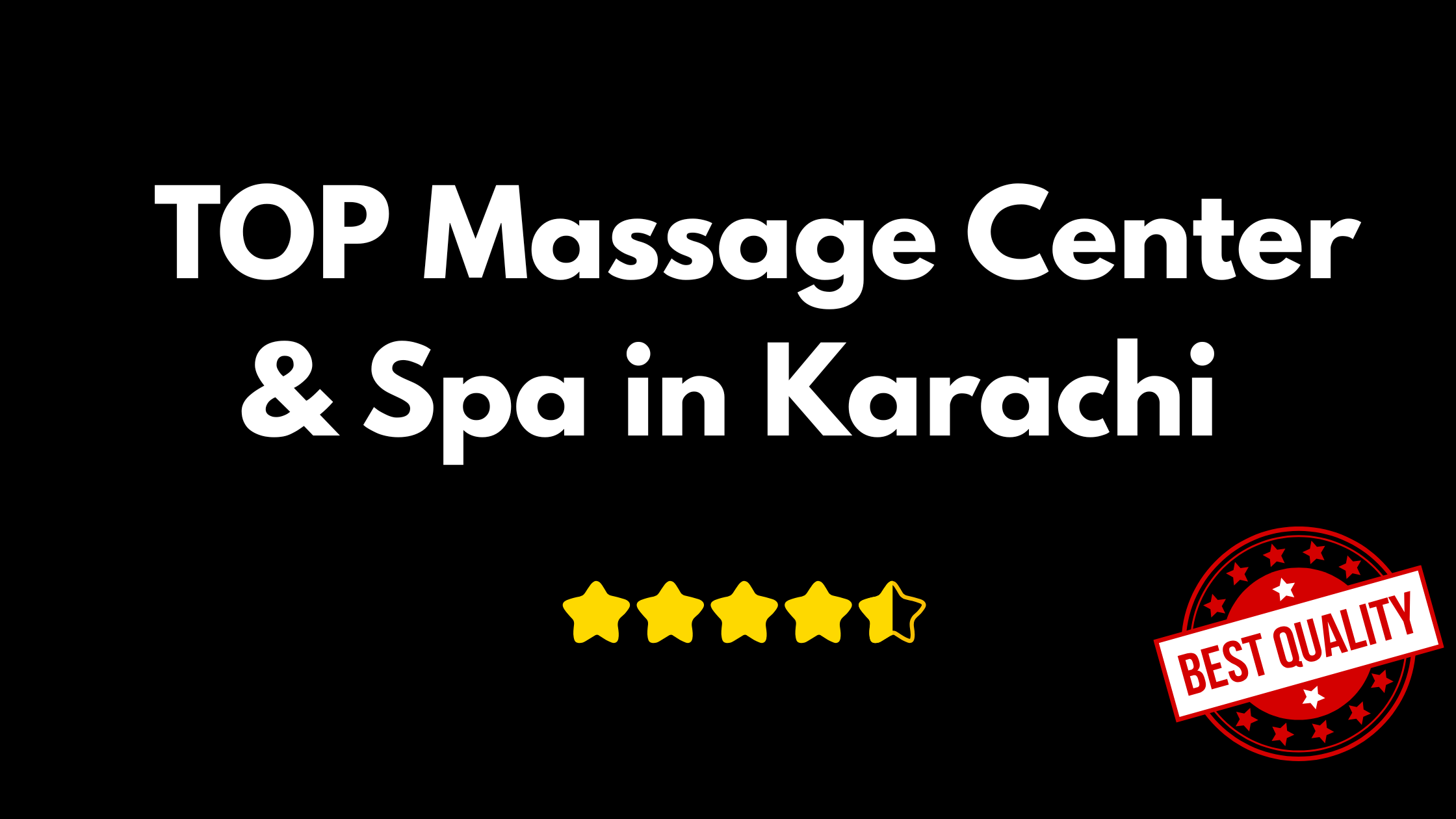 Read more about the article  TOP Massage Center & Spa in Karachi – Where Relaxation Meets Discreet Adult Pleasure